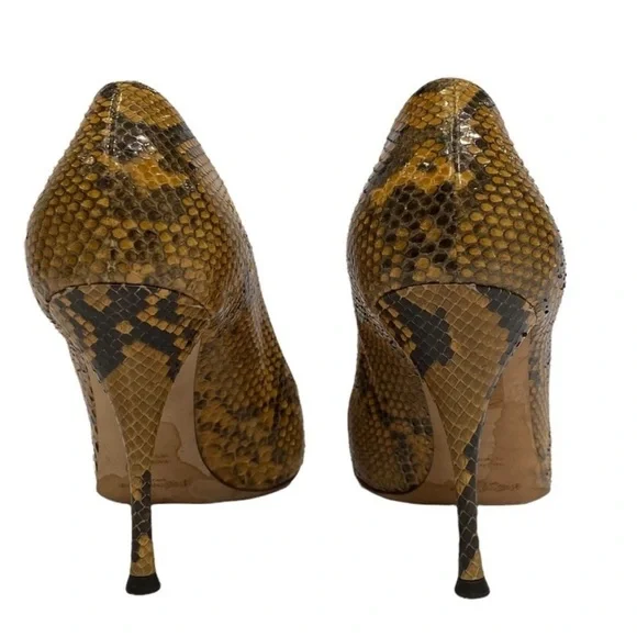 YVES SAINT LAURENT Snakeskin Heels 39.5